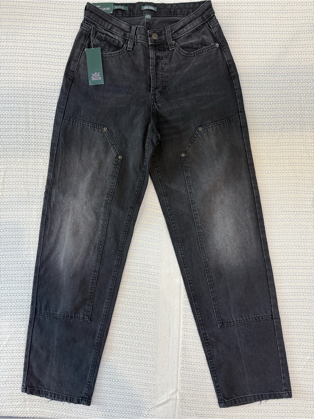 Target Women’s High Rise Straight Washed Black Jeans
